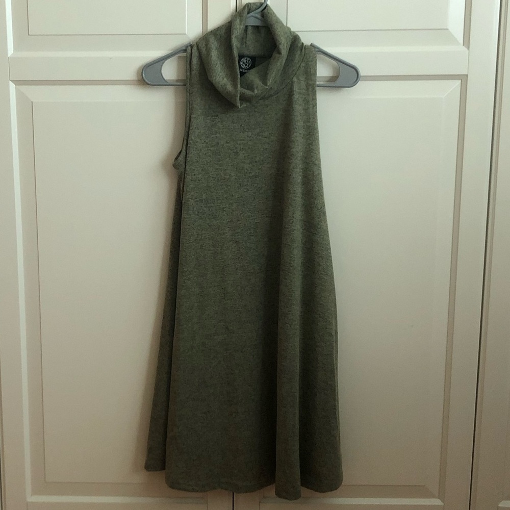 Cowl Turtleneck Dress
